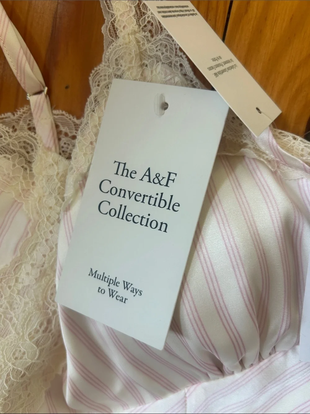 Abercrombie & Fitch Ivory Striped Maxi Dress